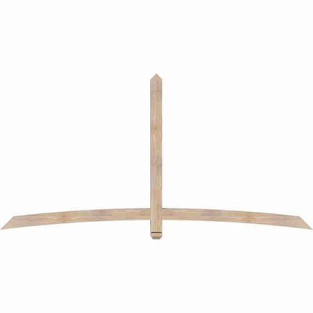 Ekena Millwork Bellingham Smooth Timber Gable Bracket, Douglas Fir, 96"W x 48"H x 3 1/2"D x 3 1/2"F, 12/12 Pitch GBW096X48X0404BEL00SDF